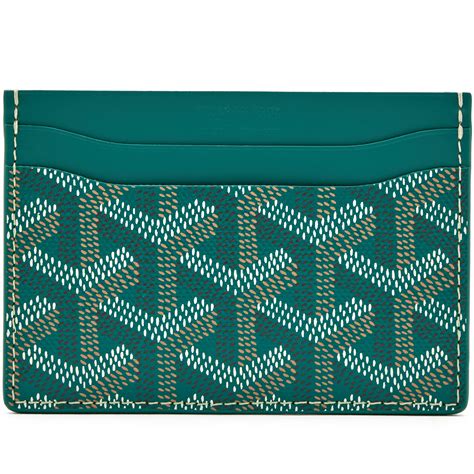 goyard card wallet green|goyard card holder retail price.